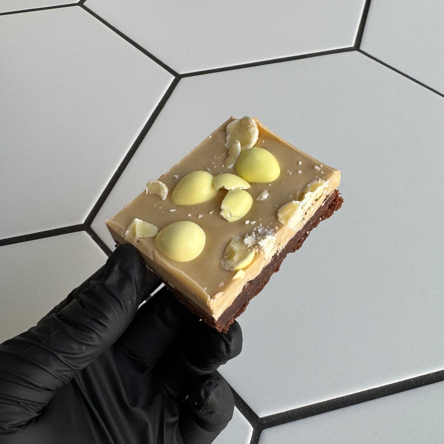 Bueno and MilkyBar Mini Egg Brownie